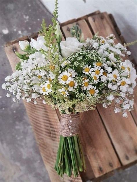 22 Wildflower Wedding Bouquets for Spring Summer Wedding- white ...