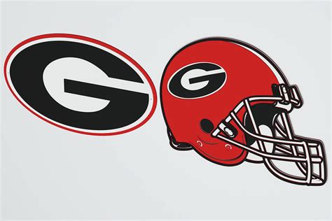 Georgia Bulldogs Layered Design for cutting - LaserCraftum