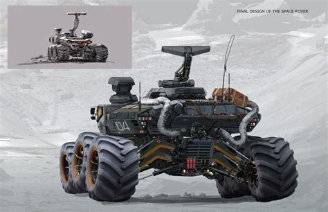 ArtStation - Space Rover, Longque Chen | Futuristic cars, Sci fi concept art, Army vehicles