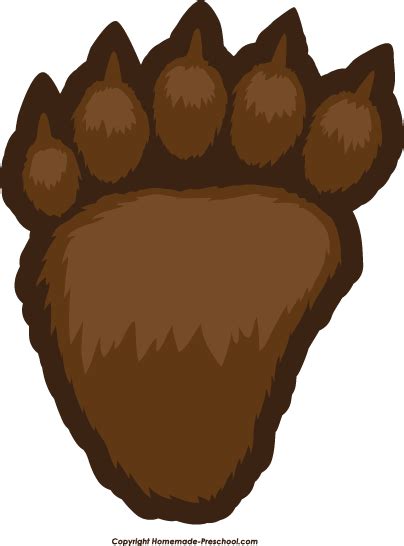 Bear paw free paw prints clipart 3 - WikiClipArt