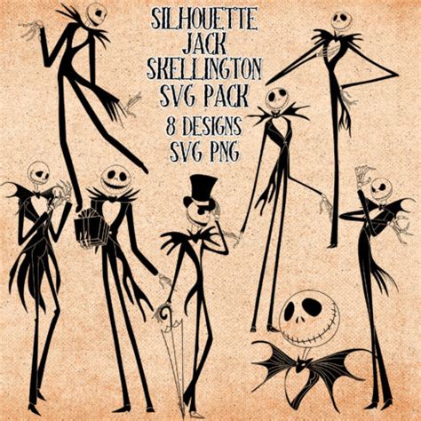 Silhouette Jack Skellington SVG – MasterBundles