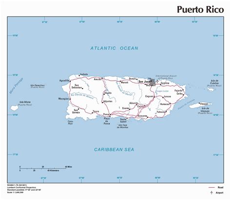 Detailed political map of Puerto Rico. Puerto Rico detailed political ...