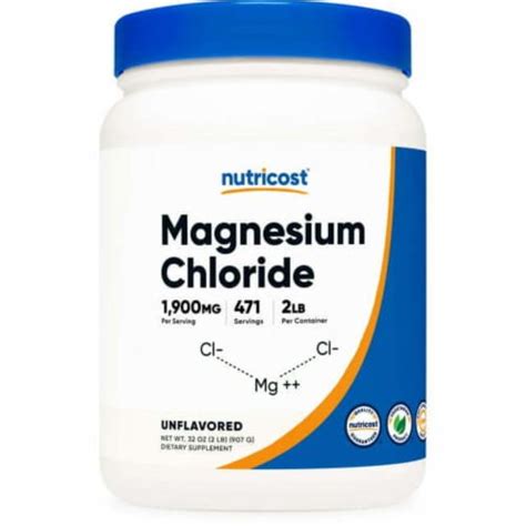 Magnesium Chloride Supplement Powder - Power of Magnesium, 1 ct / 2 lb ...