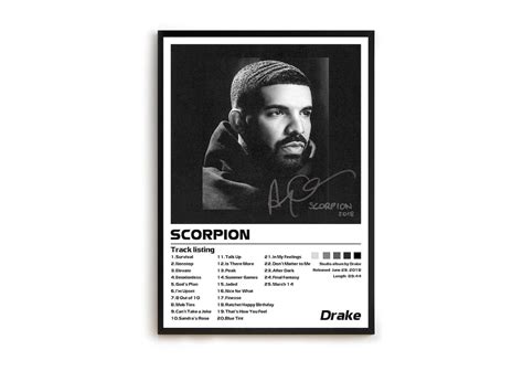 Drake scorpion Minimalist Album Cover Poster Music Print - Etsy