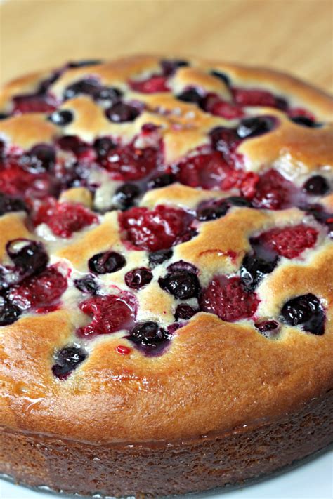 National Raspberry Cake Day | Raspberry Blueberry Cake