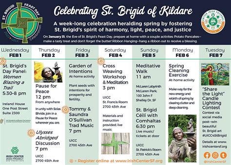 UICC St. Brigid Feast Day Celebration - United Irish Cultural Center of ...