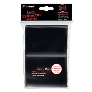 Ultra Pro Sleeves Standard Size Black (100ct) | Oheistuotteet | Poromagia