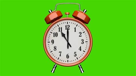 Alarm Clock 2d Animation Screen Green Stock Footage Video (100% Royalty-free) 1064840734 ...