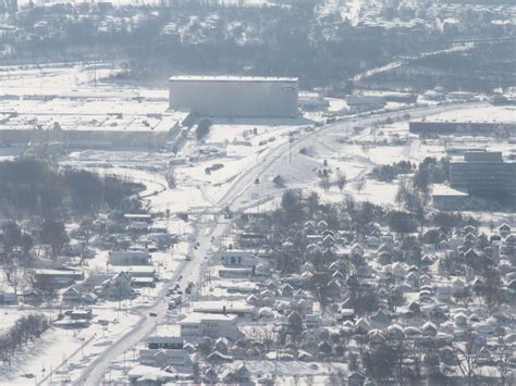 Aerial images of the snowstorm in Buffalo