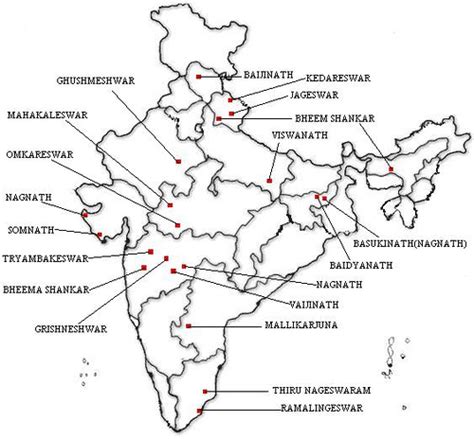 12 Jyotirlinga Route Map By Car - Best Map of Middle Earth