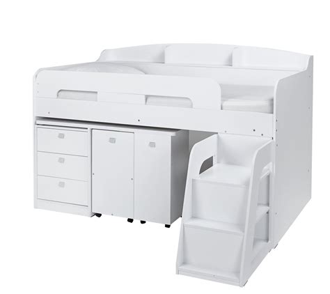 Habitat Ultimate Storage Mid Sleeper Bed Frame - White (5548062) | Argos Price Tracker ...