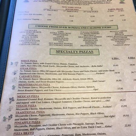 Buzzy's New York Style Pizza, Niagara Falls - Menu, Prices & Restaurant Reviews - TripAdvisor