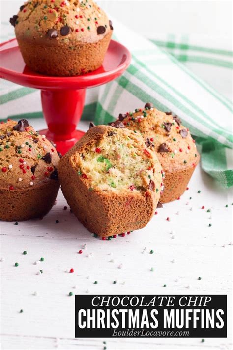 Christmas Muffins - Easy Chocolate Chip Muffins recipe - Boulder Locavore