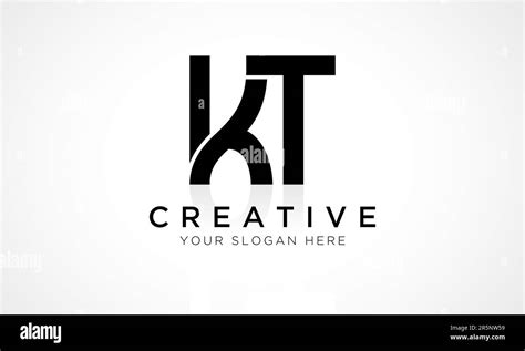 KT Letter Logo Design Vector Template. Alphabet Initial Letter KT Logo ...