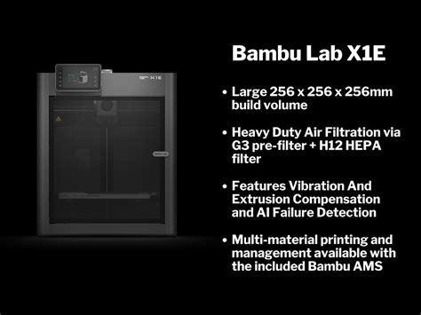 Bambu Lab X1E Professional Bundle | MatterHackers