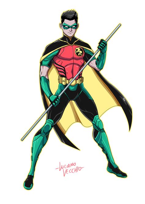 Red Robin Rebirth Digital Comissão por LucianoVecchio | Tim drake ...