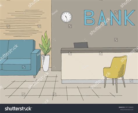 1,908 Bank Interior Sketch Images, Stock Photos & Vectors | Shutterstock