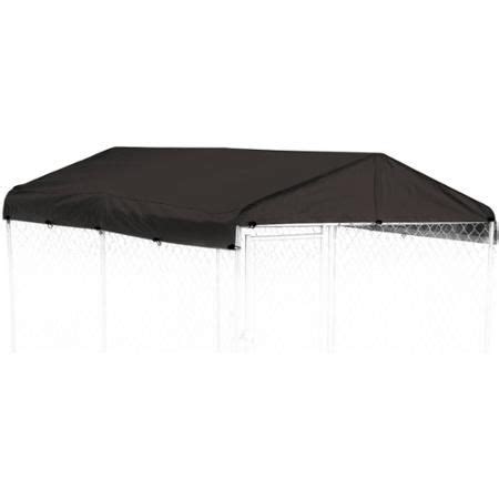 Lucky Dog WeatherGuard Outdoor Dog Kennel Roof Cover, Black, 10'L x 5'W x 1'H - Walmart.com ...