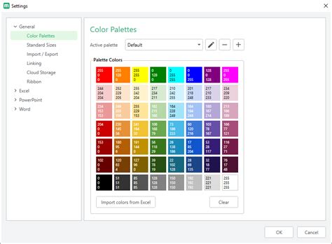 Color Palettes - Macabacus Help Center