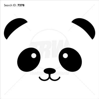 Panda Face Clip Art