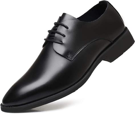 Scarpe da Uomo in Pelle Classical Oxfords for Men Formal do Shoes Shoes Pizzo up a Punta Punta a ...