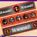 Free Printable Incredibles Water Bottle Labels