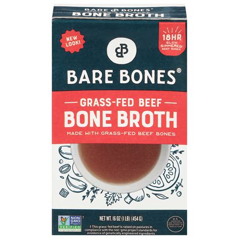 Bare Bones Grass-Fed Beef Bone Broth - Shop Broth & bouillon at H-E-B