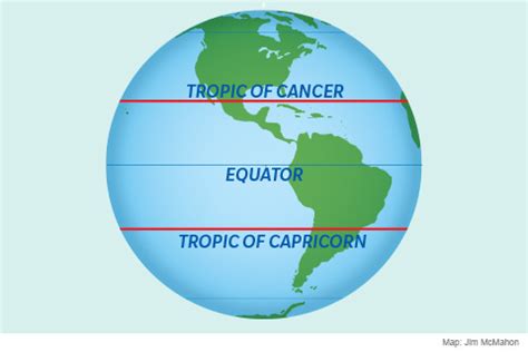 Tropic Of Cancer On World Map