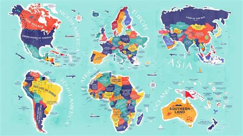 The Literal Translation of Every Country's Name In One World Map | Country names, World map, Map