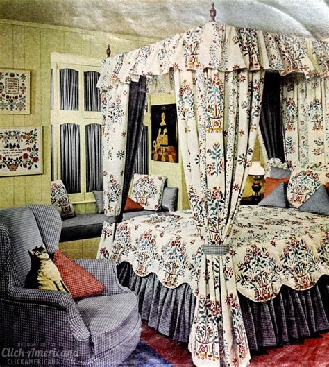 See 70 beautiful vintage canopy beds from the 1970s - Click Americana ...