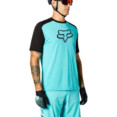 Fox Ranger Drirelease Short Sleeve Jersey 2021 - Park Teal | Ivanhoe Cycles