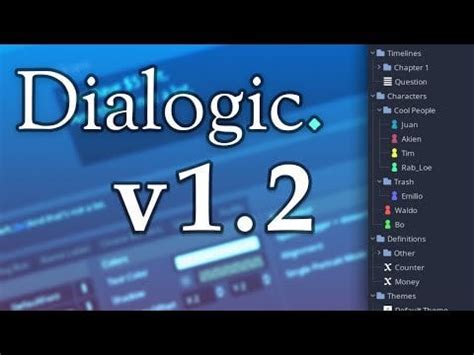 Dialogic versions 1.1 and 1.2 highlights - Devlog : r/godot