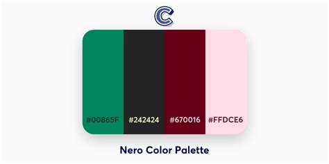 Colorpoint - Beautiful Color Palettes - Nero Color Palette