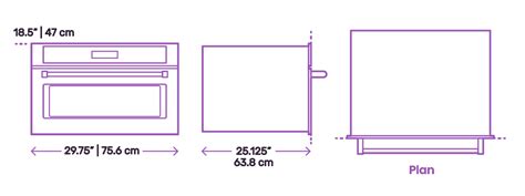 Microwaves Dimensions & Drawings | Dimensions.com