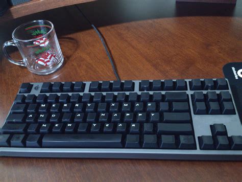 [Christmas Contest] New keycaps aren't going to get here on time, so I ...