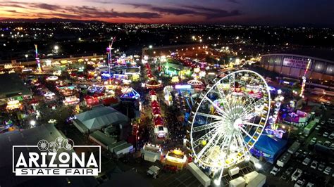 AZ State Fair now open! (4K Aerial 30 seconds) - YouTube