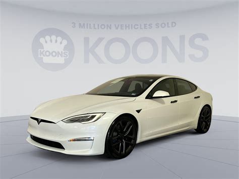 2021 Tesla Model S Plaid 5102 Miles Pearl White Multi-coat - Used Tesla ...