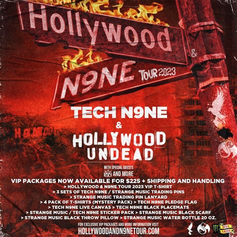 Get Your VIP Tickets To The Hollywood Undead & Tech N9ne Tour 2023 Before Time Runs Out!