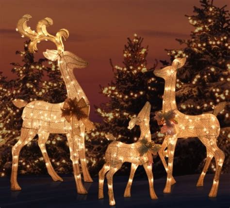 Outdoor Yard Lighted REINDEER FAMILY SET | Christmas