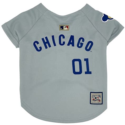 Pets First MLB Retro Throwback Jersey for Dogs, Small, Chicago Cubs | Petco