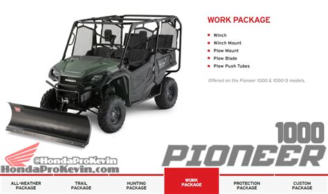 2019 - 2016 Honda Pioneer 1000 - Custom Accessories Package Options | Honda-Pro Kevin