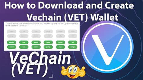 How to Download and Create Vechain VET Wallet | Desktop Vechain Sync ...