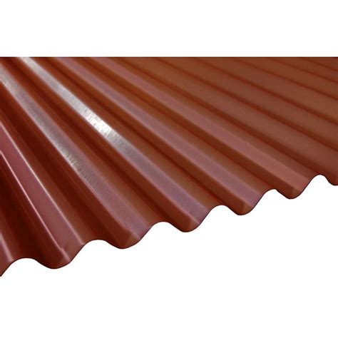 12 ft. Terra Cotta Deep Corrugated Steel Roof Panel-RF/DC26/TCO/144 ...