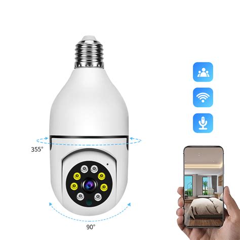 V380 Pro light bulb wifi E27 1080p CCTV Camera Automatic tracking indoor outdoor home 360 ...