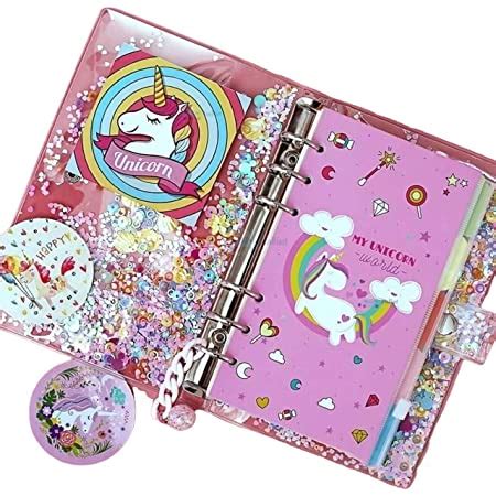 FunBlast 2 in 1 Mini Diary for Girls – Keychain Diary for Girls, Pack of 2 Diary, Unicorn Mini ...