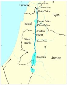 Jordan River Israel Map | Cities And Towns Map