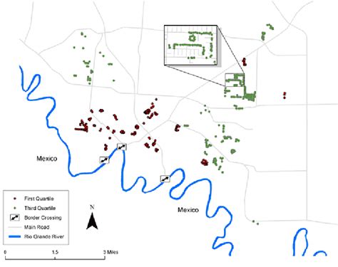 Map of Brownsville, Texas, derived using geographic information systems... | Download Scientific ...