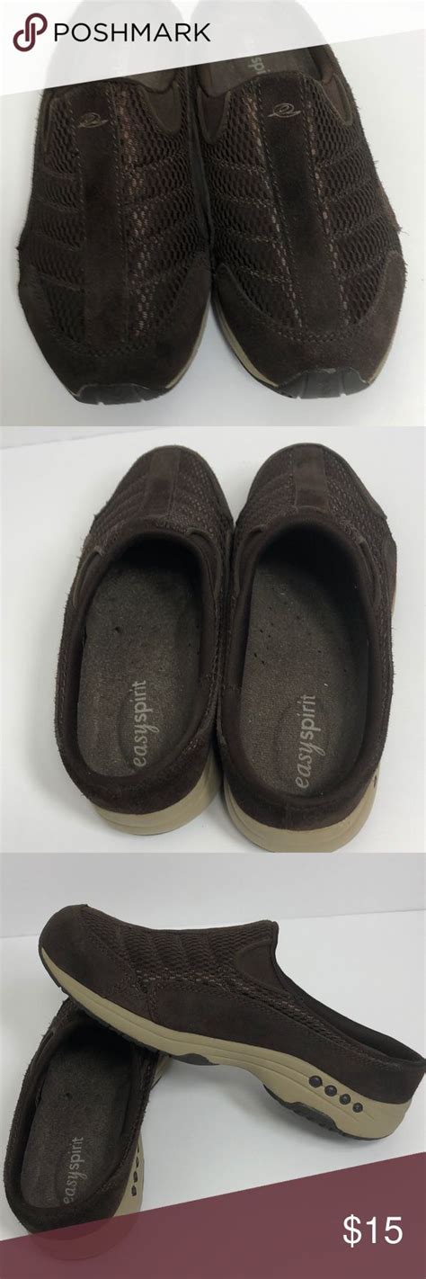 Women’s Easy Spirit size 6 slip on brown preowned | Easy spirit shoes ...