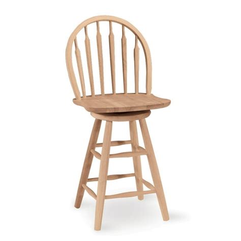 Windsor Arrowback Swivel Counter Stool - Unfinished - Walmart.com ...