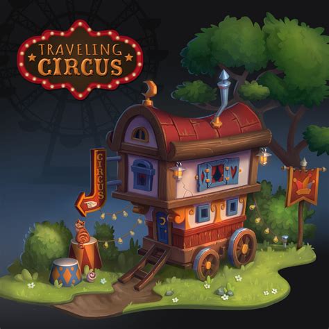 House of Circus Performers, Daria Tusheva | Christmas scenes, Circus game, Circus